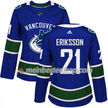 Vancouver Canucks Loui Eriksson 21 Adidas 2017-2018 Blau Trikot Authentic - Dame Vancouver Canucks Loui Eriksson 21 Adidas 2017-2018 Blau Trikot Authentic - Dame